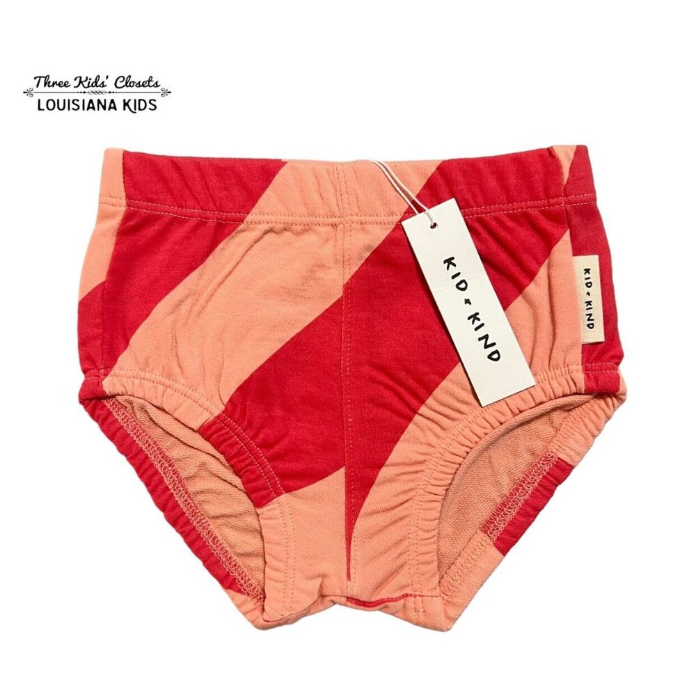 NEW Kid + Kind 18-24m Salmon Candy Striped Bloomers Shorties